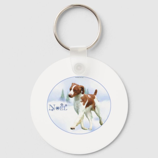 Llavero Brittany Spaniel Noel (Anverso)