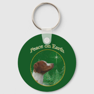 Llavero Brittany Spaniel Peace