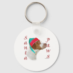 Llavero Brittany Spaniel Santa Paws