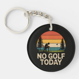 Llavero Broma de No Golf Hoy Divertida Triste