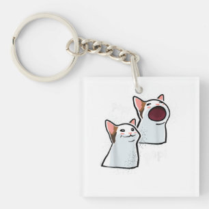 Llavero Bromeando meme Pop Cat divertido Pop Cat
