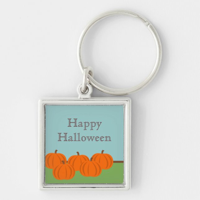 Llavero Brompkin Patch Halloween Premium Keychain (Frente)