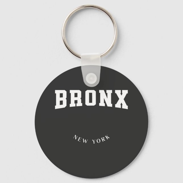 Llavero Bronx New York White (Anverso)