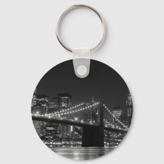 Llavero Brooklyn Bridge Black/White Keychain