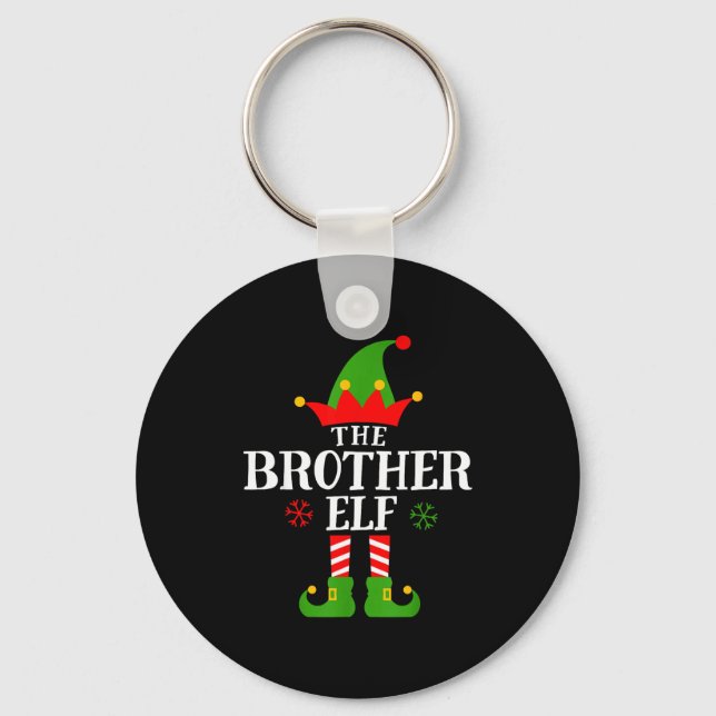 Llavero Brother Elf Funny Matching Family Group Christmas  (Anverso)