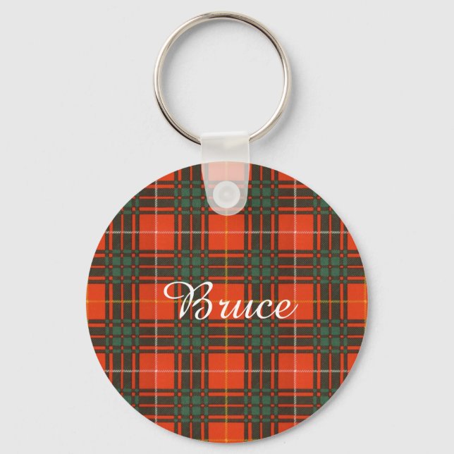 Llavero Bruce clan Plaid Scottish tartan (Anverso)