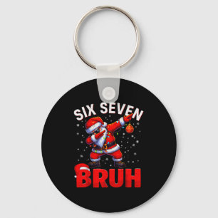 Llavero Bruh 67 Santa haciendo Dabbing Meme divertido de N