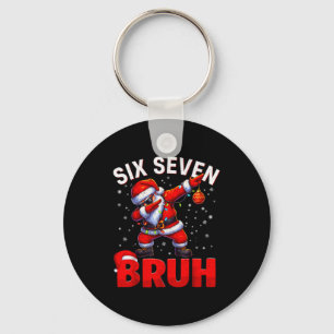Llavero Bruh 67 Santa haciendo Dabbing Meme Divertido Seis
