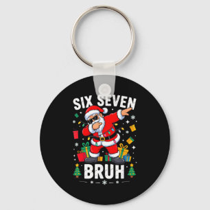 Llavero Bruh 67 Seis Siete Santa Dabbing Navidad 