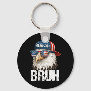Llavero Bruh Cuarto 4 de Julio Águila Patriótico Americano