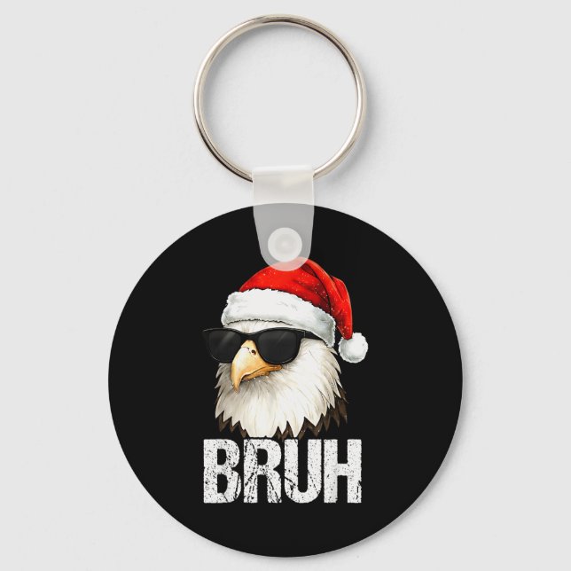 Llavero Bruh Eagle Christmas Funny Xmas For Mens Boys  (Anverso)