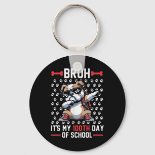 Llavero Bruh es mi 100° Día del Perro Escolar 100 días int