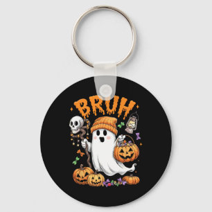 Llavero Bruh Ghost Halloween Trick O Trampa De Fantasma Cu