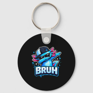 Llavero Bruh haciendo dab con ajolote diseño divertido hom