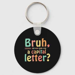 Llavero Bruh Incluso Usó La Letra Capital ELA English