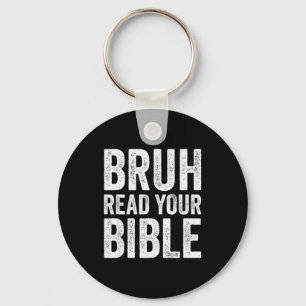 Llavero Bruh Lee Tu Biblia Divertido Humor Cristiano Fe R