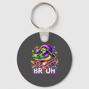 Llavero Bruh Mardi Gras Cocodrilo Para Niños Chicos Hombre