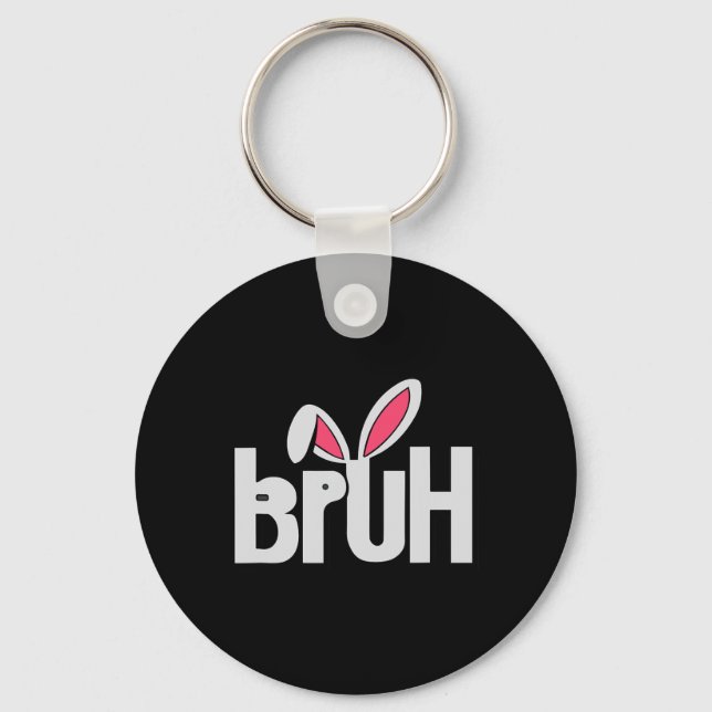 Llavero Bruh Meme Divertido diciendo "Bro saludo a los ado (Anverso)