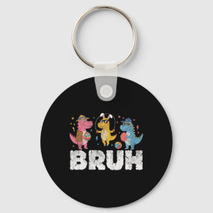 Llavero Bruh Meme Easter Day Funny Bunny Eggs T-rex Boys K