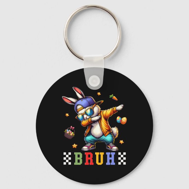 Llavero Bruh Meme Easter Day Gracioso Bunny Eggys Adolesce (Anverso)