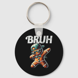 Llavero Bruh Meme Guay Gingerbread Dabbing Funny Navidades