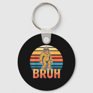 Llavero Bruh Pie Grande Sasquatch Divertido Retro