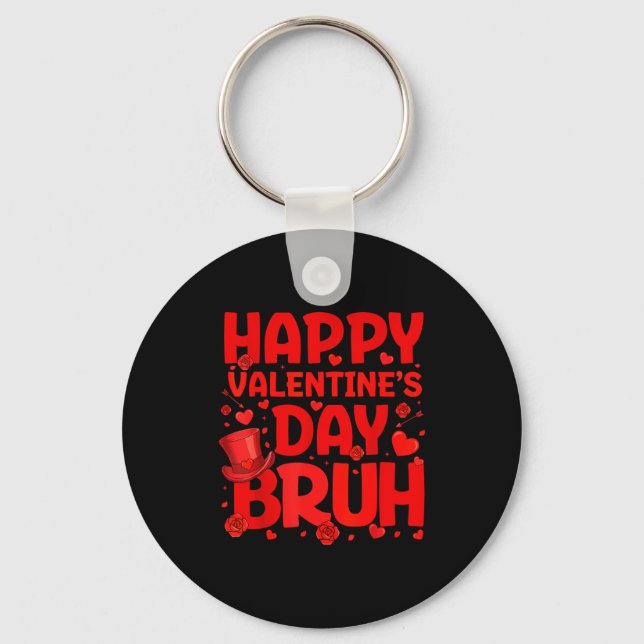Llavero Bruh Valentines Day Teens Boys Kids Heart Valentin (Anverso)