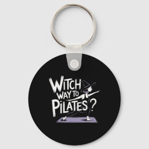 Llavero Bruja Camino a Pilates Divertido Halloween Pilates