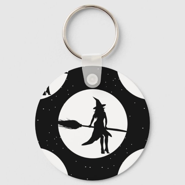 Llavero bruja de halloween (Anverso)