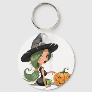 Llavero Bruja de Halloween