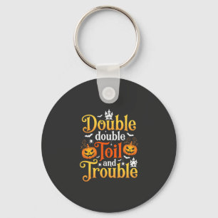 Llavero Bruja de Halloween Doble Doble Trabajo y Problema