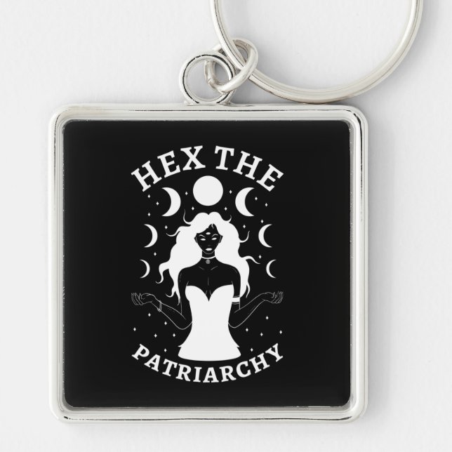 Llavero Bruja feminista - Hex El Patriarcado II (Frente)