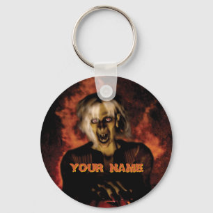 Llavero Bruja malvada con calabaza. Halloween