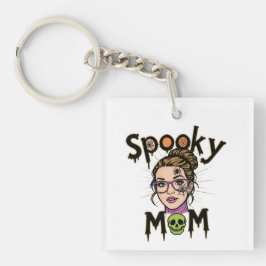 Llavero Bruja Mamá Divertida de Halloween Espeluznante
