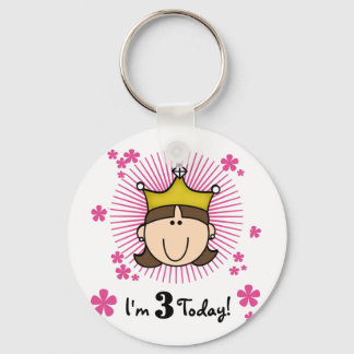 Llavero Brunette Princess 3er cumpleaños camisetas y regal