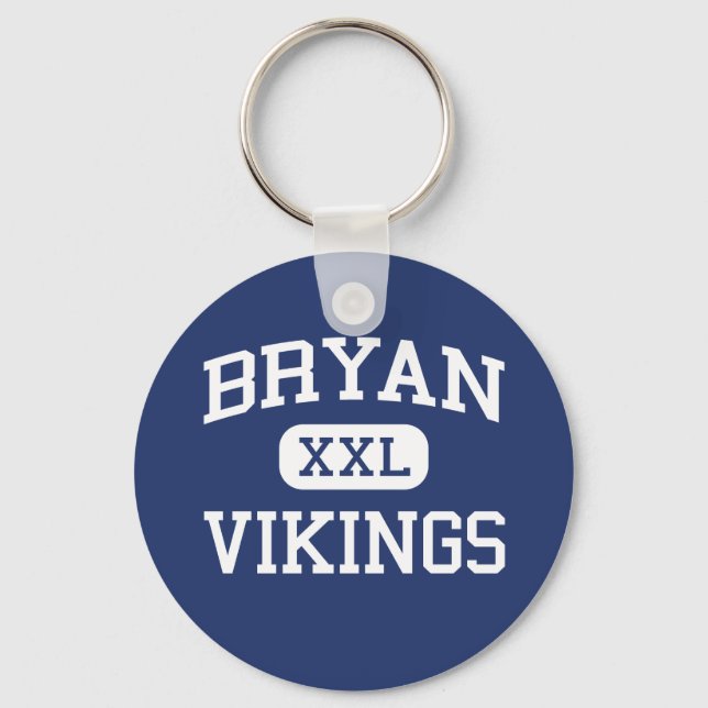 Llavero Bryan - Vikings - Bryan High School - Bryan Texas (Anverso)