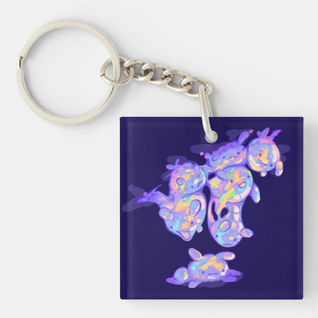 Llavero Bubble Monsters thanks (Frente)