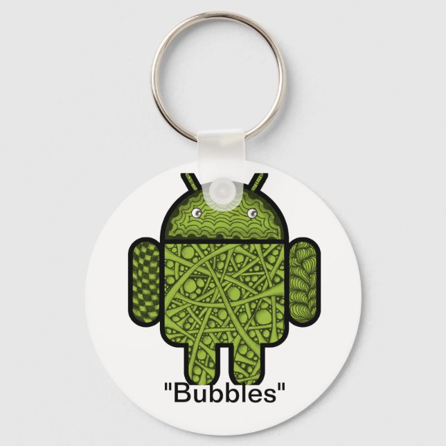 Llavero Bubbles Doodle Character for the Android™ robot (Anverso)
