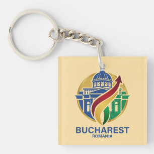 Llavero Bucarest Rumania Europa del Este