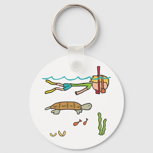Llavero Buceo con snorkel (Anverso)