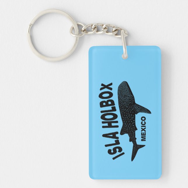 Llavero Buceo con tiburones ballena Isla Holbox México (Frente)