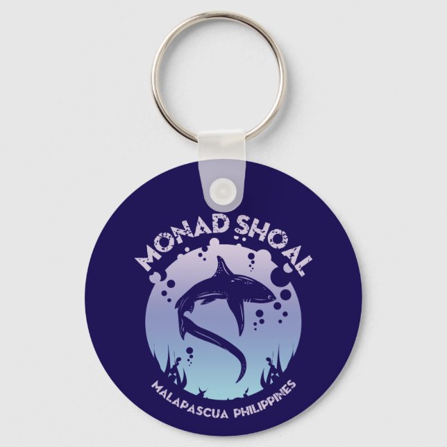 Llavero Buceo de Tiburones en Monad Shoal (Anverso)