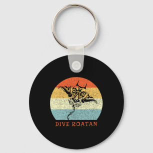 Llavero Buceo Roatan Vintage Retro Tril Stingray Vacacione