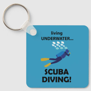 Llavero Buceo Viviendo Bajo el Agua Buceo