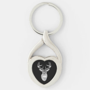 Llavero Buck trophy on Black White Tail Deer