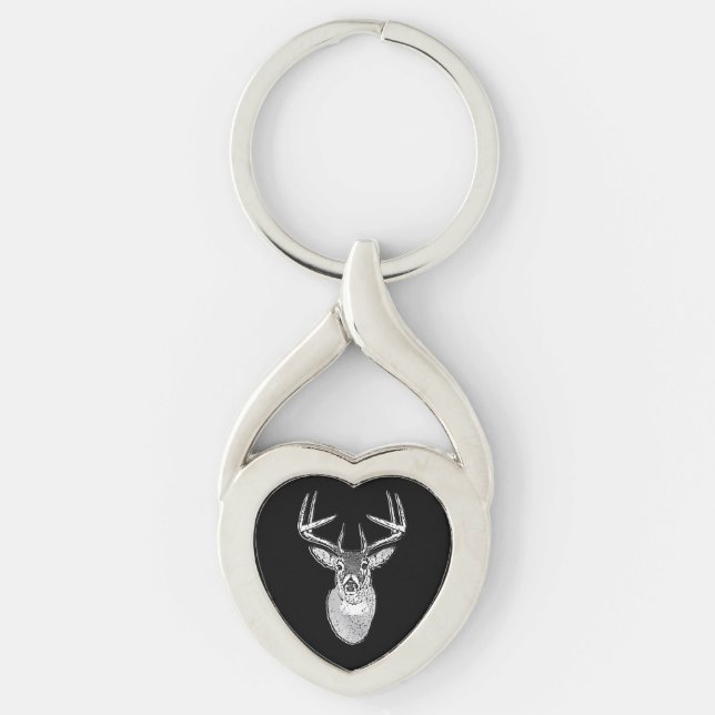 Llavero Buck trophy on Black White Tail Deer (Anverso)