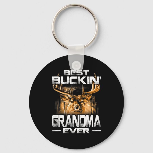 Llavero Buckin' Grandma Ever Shirt Deer Hunting Bucking Fa (Anverso)