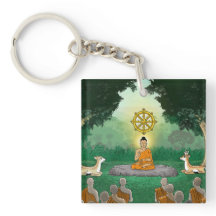 Buda, Dharma, Sang Acrylic Keychain