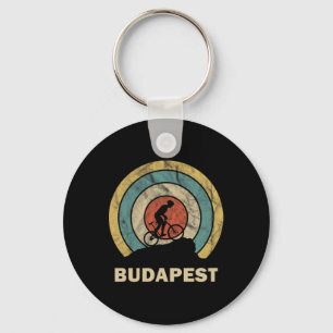 Llavero Budapest Hungría Ciclismo Retro Mtb