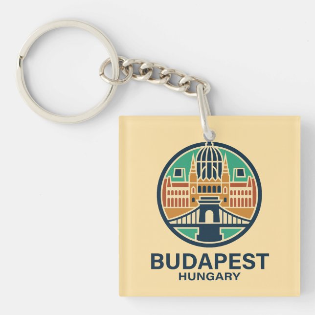 Llavero Budapest Hungría Europa (Frente)
